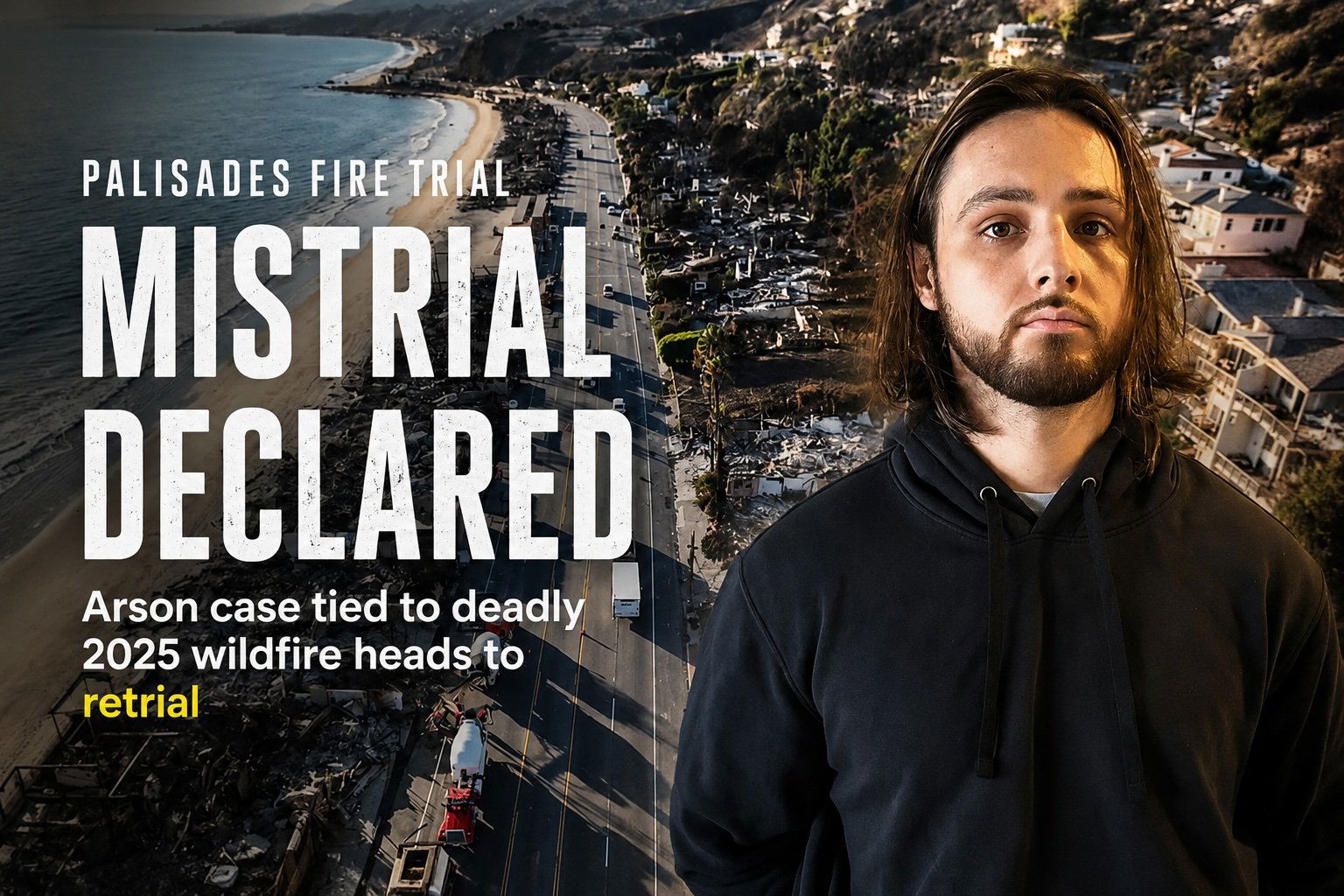 Mistrial declared in federal Palisades Fire arson trial; prosecutors plan retrial
