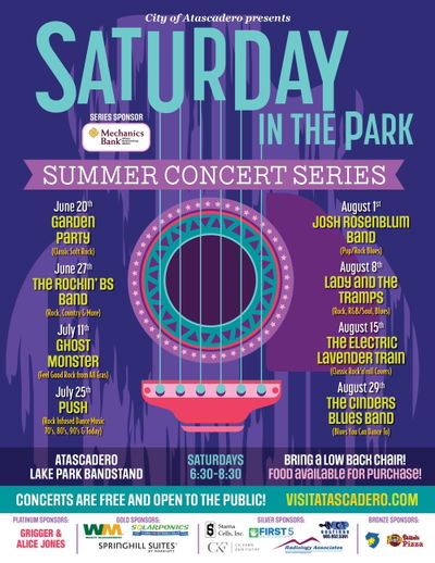 Ghost Monster to headline Atascadero's Saturday in the Park concert July 11