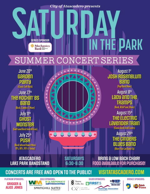 Ghost Monster to headline Atascadero's Saturday in the Park concert July 11