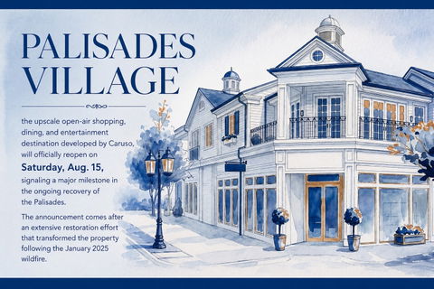 Palisades Village to reopen Aug. 15, marking&nbsp;major&nbsp;milestone in Pacific Palisades' recovery