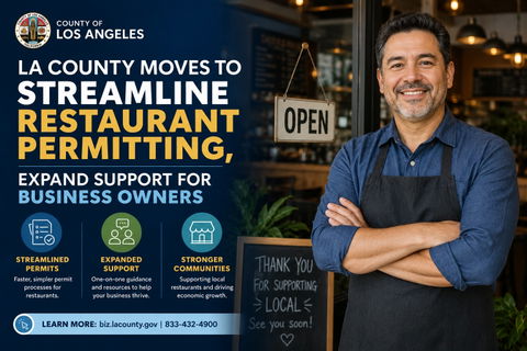 LA County moves to streamline restaurant permitting, expand support for business&nbsp;owners