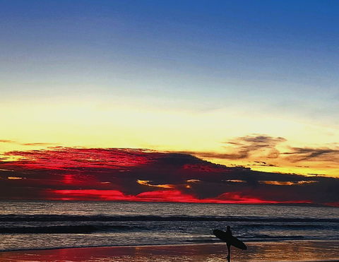 Malibu's Best Shot: A surfer watches