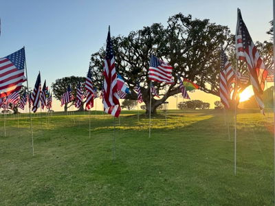 Pepperdine's annual Waves of Flags display returns