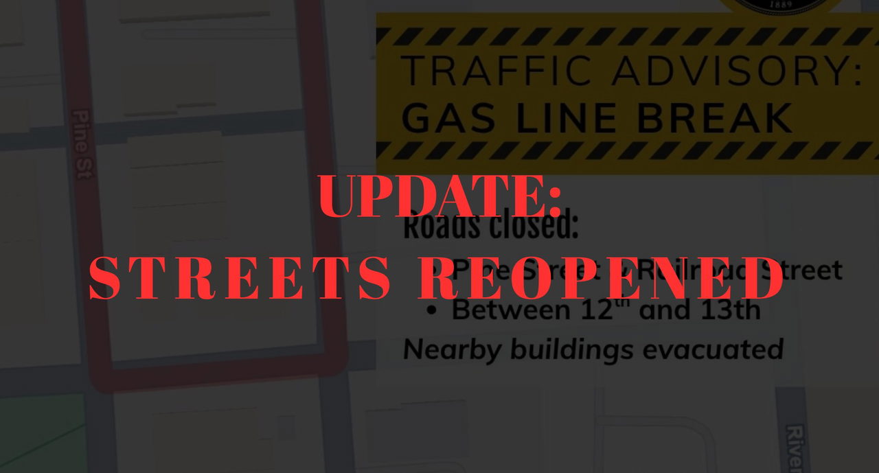 UPDATE: Railroad Street reopens after natural gas leak repaired