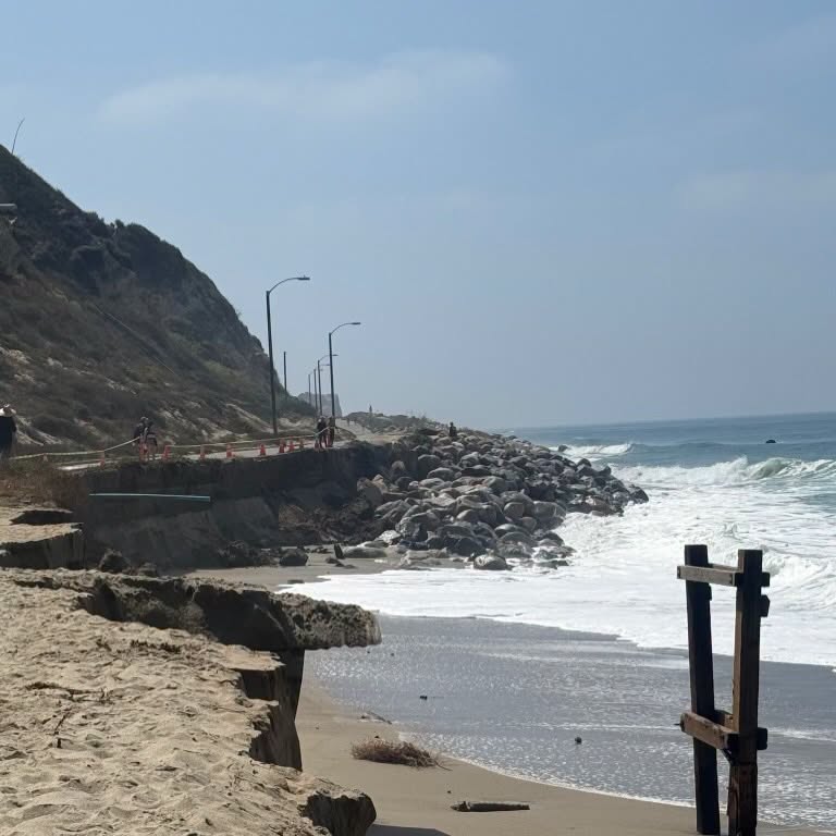 Severe erosion closes Westward Beach Road and Point Dume parking lot