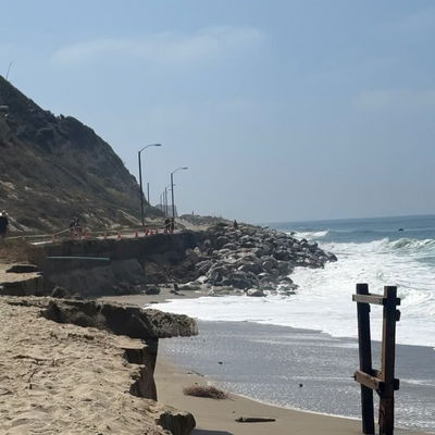 Severe erosion closes Westward Beach Road and Point Dume parking lot