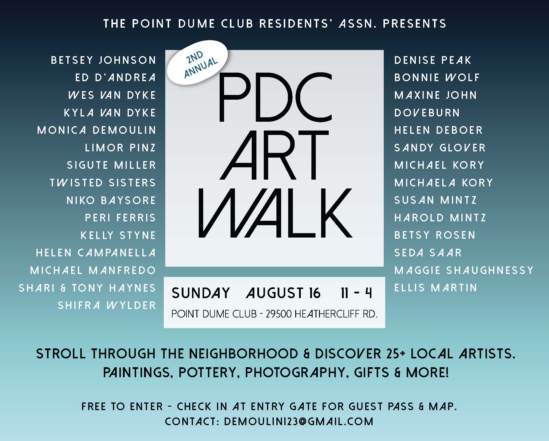 PDC Art Walk Showcases Local Artists at Point Dume Club Sunday at 11 a.m.