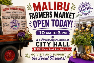 Malibu Farmers Market open today at temporary City Hall location