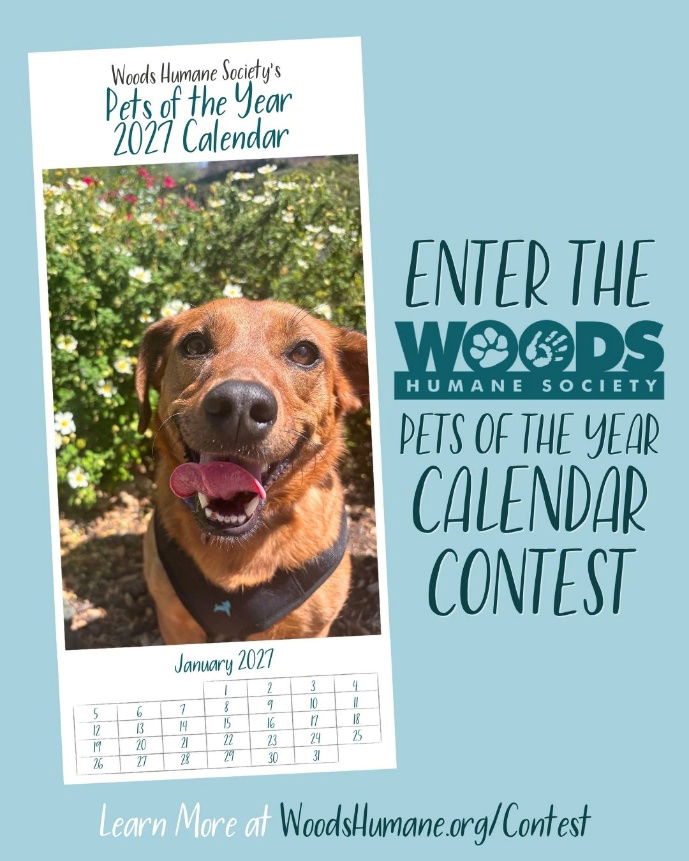 Woods Humane Society opens Pets of the Year calendar contest