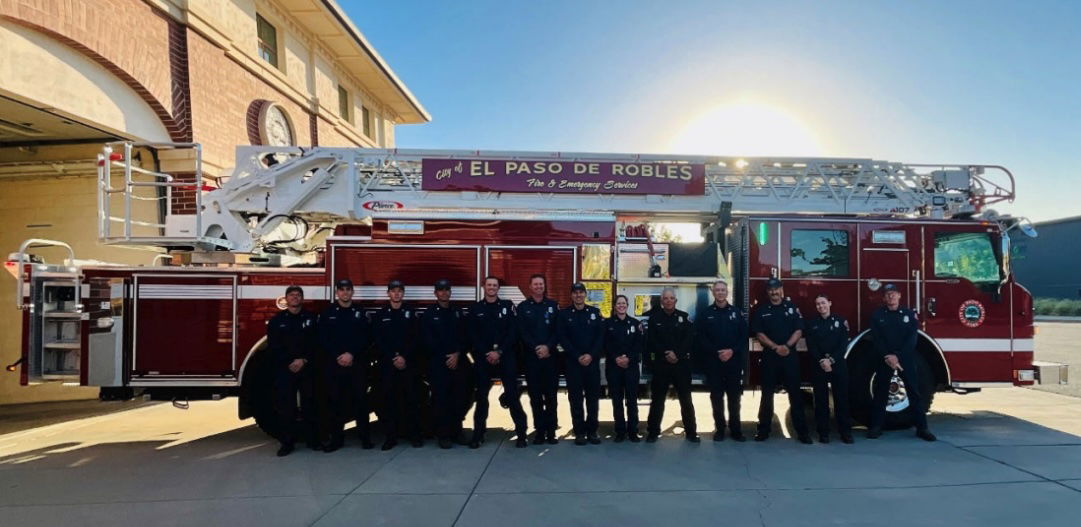 Paso Robles Fire and Emergency Services places new aerial ladder truck in service