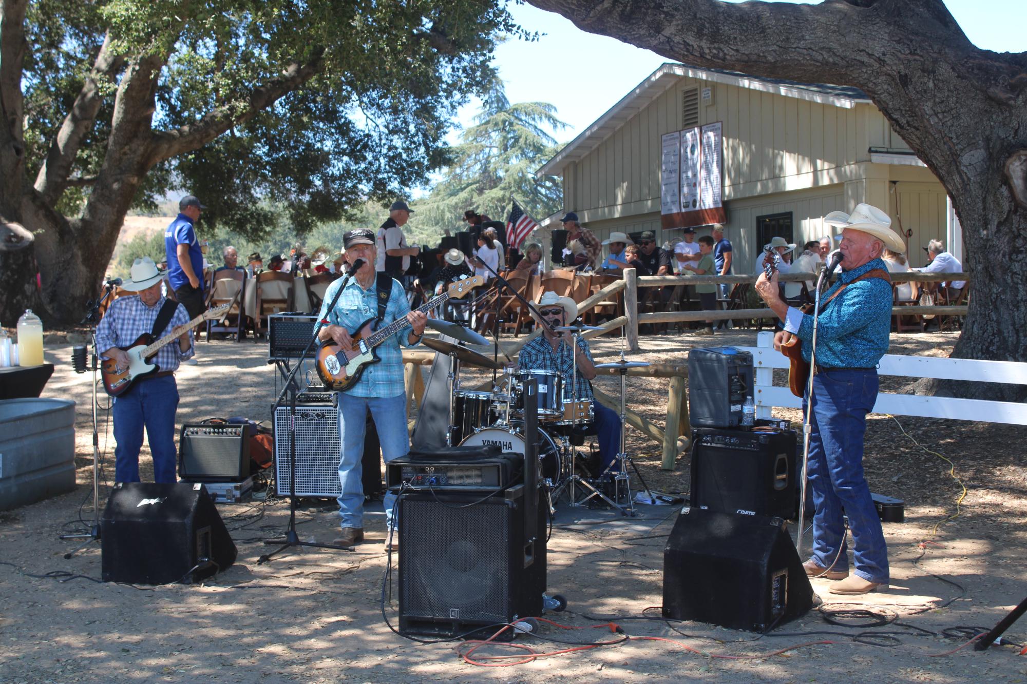 The Agin Brothers & Territorial Law were one of the acts providing live entertainment during the Cars and Cowboys event on Sept. 5. Photo by Mike Chaldu/SYVS