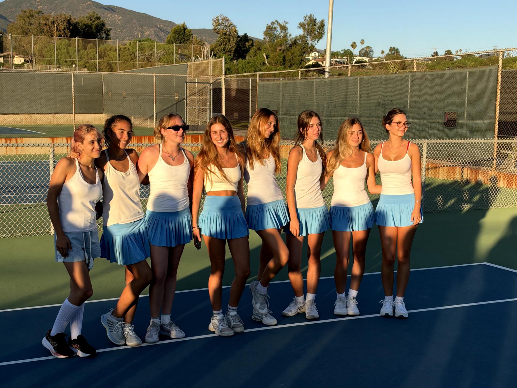 Co-Captains reflect on tennis journey as Sharks honor seniors
