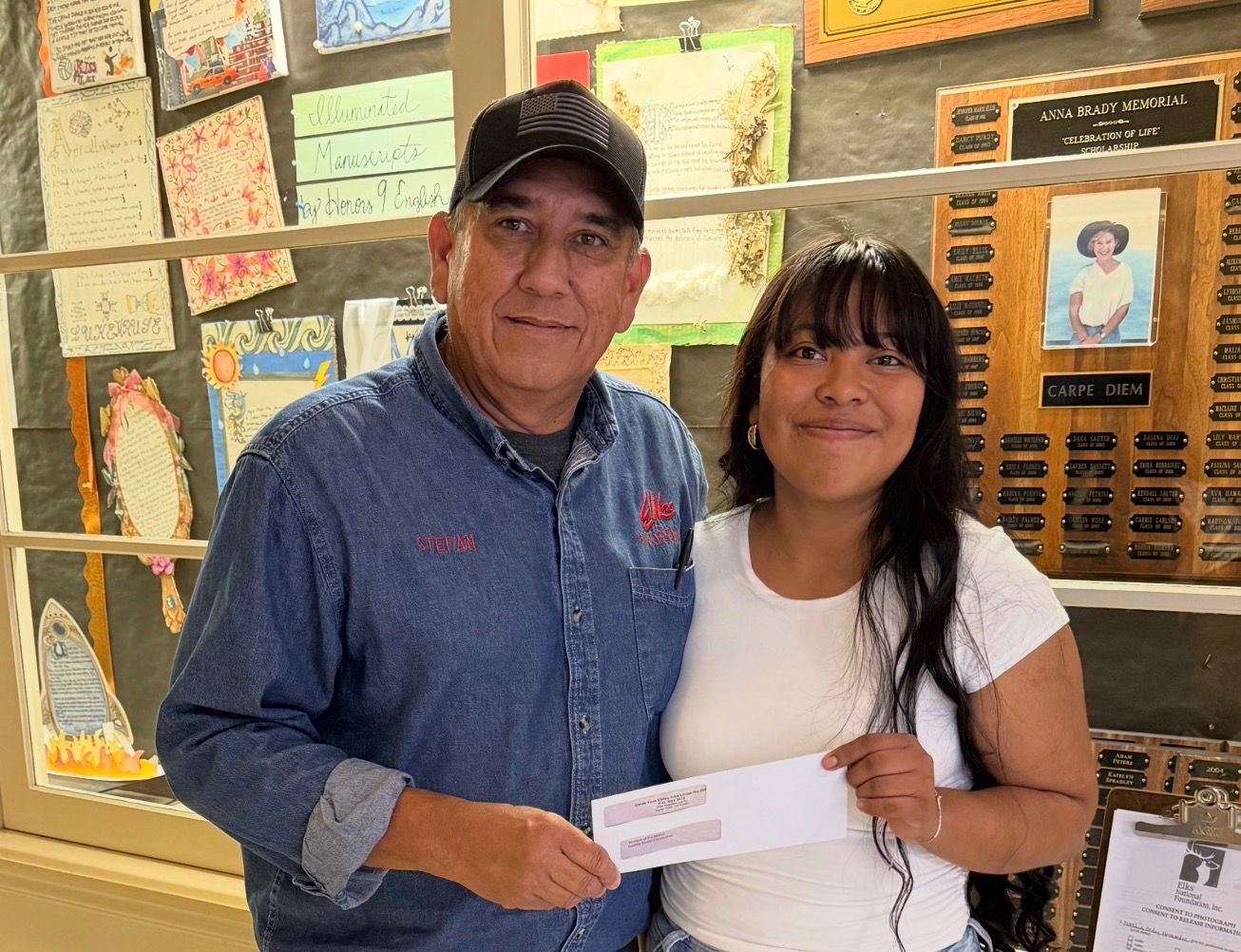 Nashla Ordaz Hernandez named September Student of the Month by SYV Elks Lodge