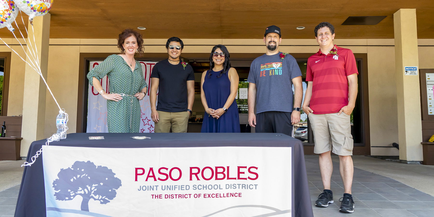Parking Lot Parade Honors District Awardees