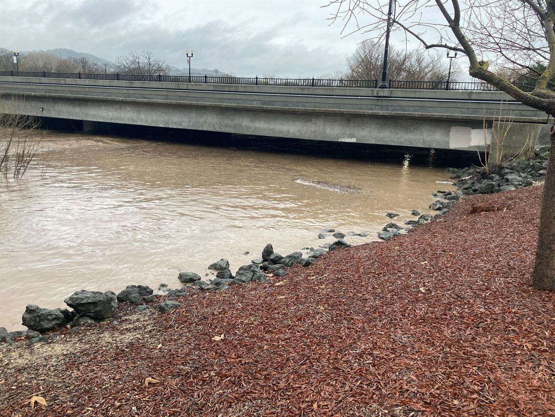 Paso Robles's 13th Street Bridge Closed Due to Flood Waters