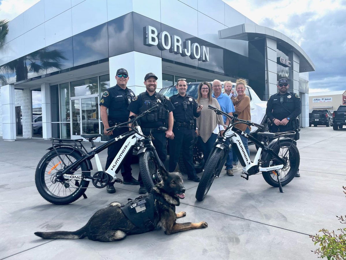 Paso Robles Police Department receives donation from Borjon Auto Center