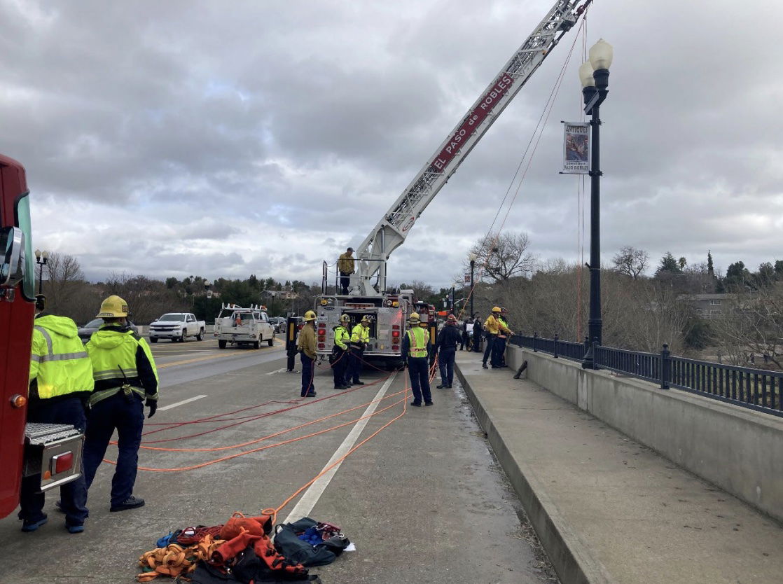 First Responders Rescue Man from Riverbed in Paso Robles