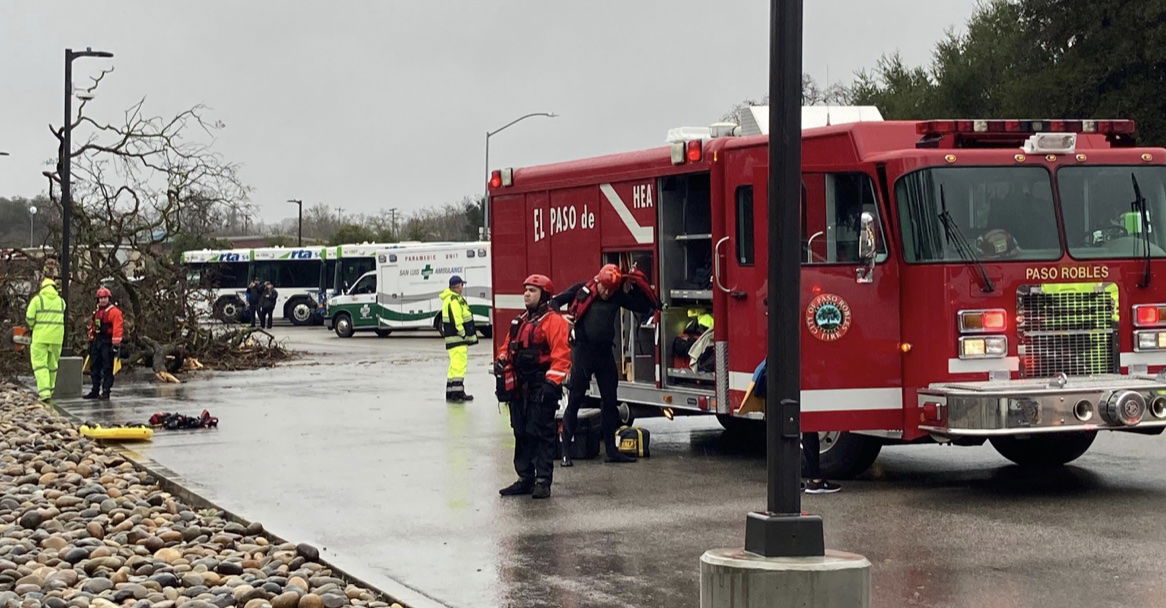 Three Rescued From Salinas River in Paso Robles Monday
