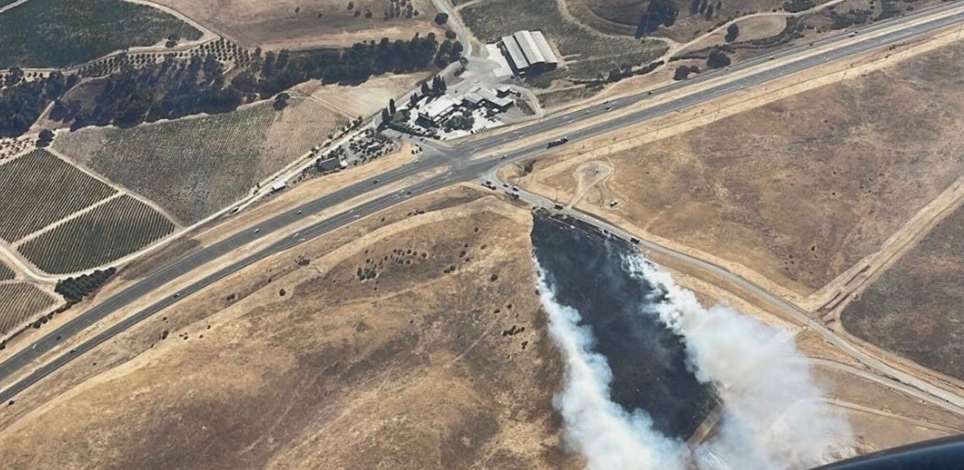 Vegetation fire contained near Paso Robles Landfill