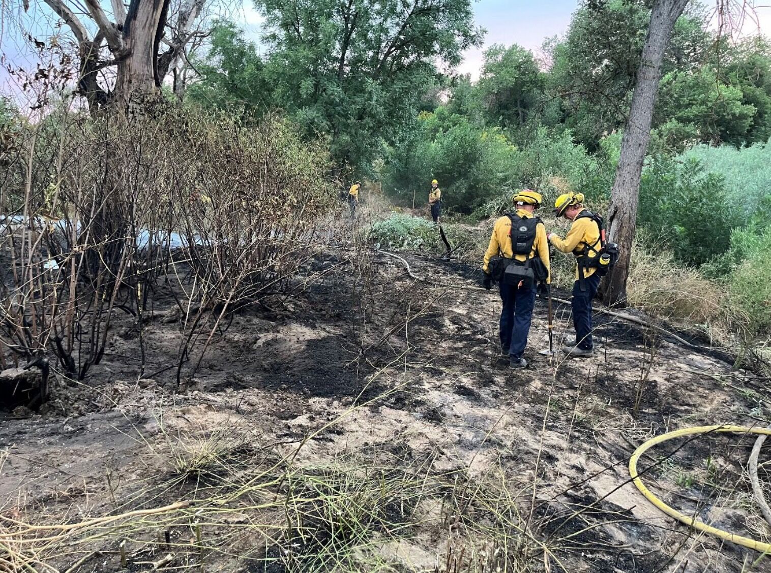Salinas River fire believed to be human caused