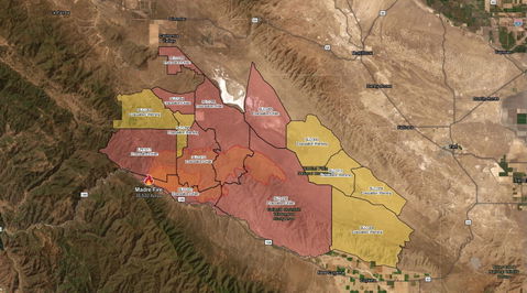 Madre Fire burns over 35,000 acres, prompts evacuations