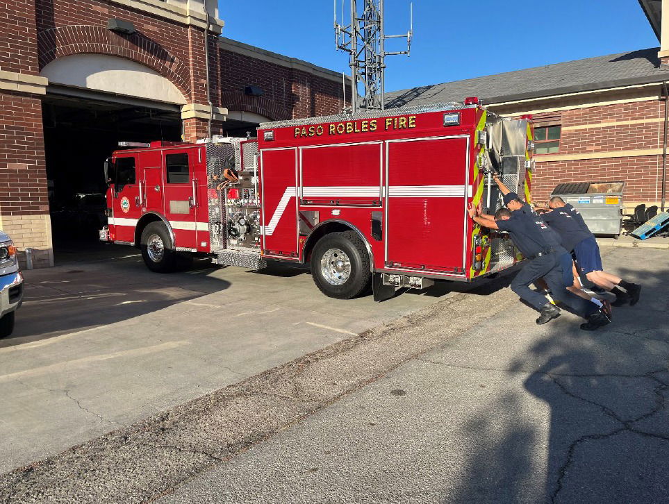Paso Robles Fire Department honors tradition with 'push-in' ceremony