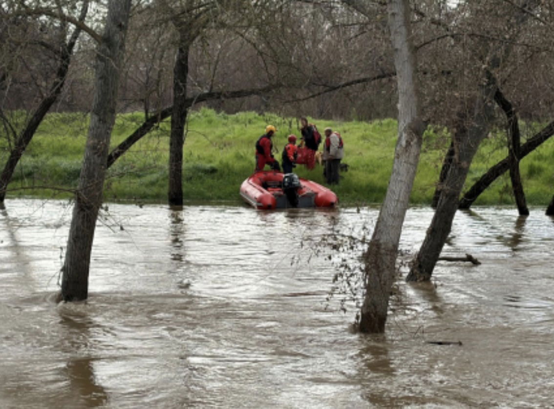 Two individuals and five dogs rescued from Salinas Riverbed