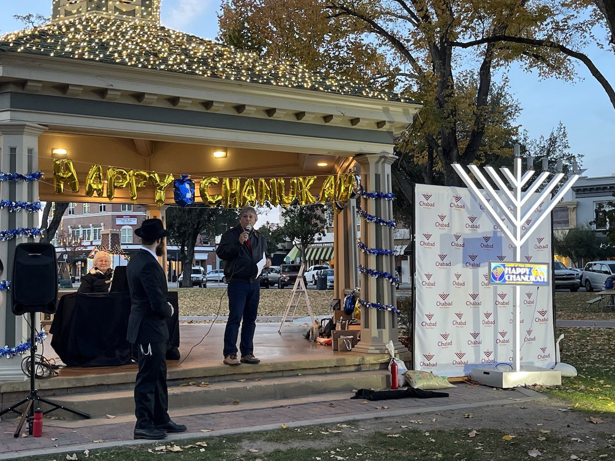 North County shows up to celebrate fourth night of Hanukkah together