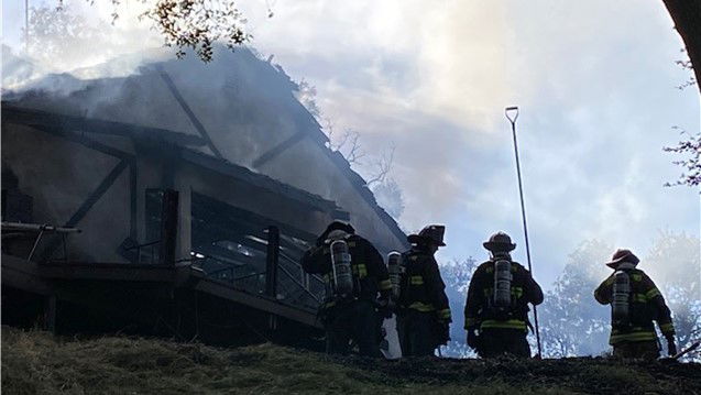 Atascadero Structure Fire on Valle Avenue