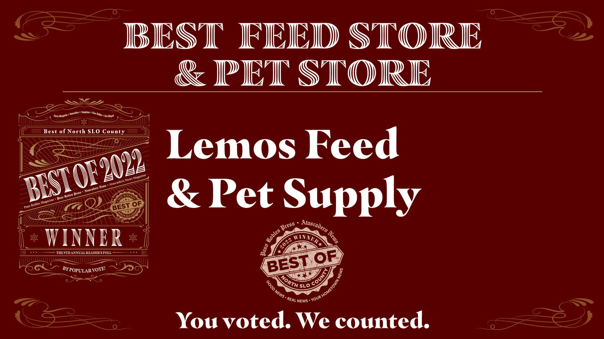 Best of 2022 Winner: Best Feed Store and Pet Store
