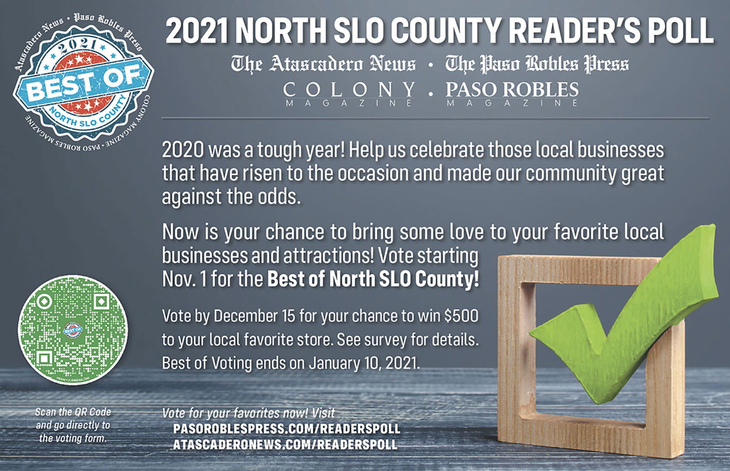 2021 Best of North County Readers Poll Now Open!!