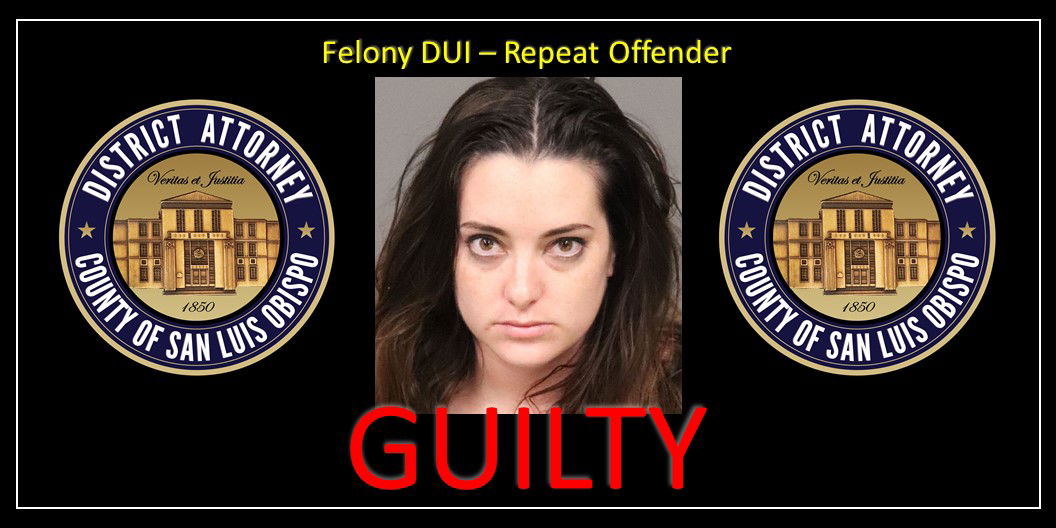 Los Osos Resident Pleads Guilty to Felony DUI