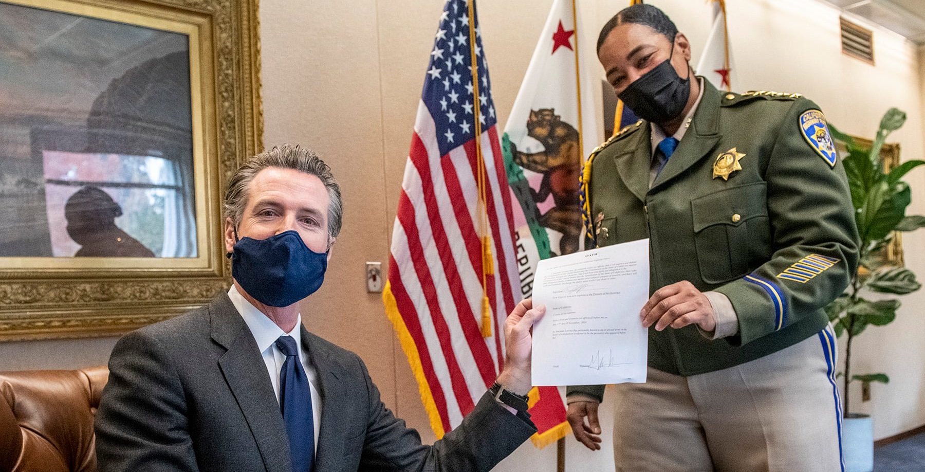 Gov. Newsom Swears In New CHP Commissioner