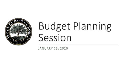 Budget Conscious? City of Paso Robles is Planning