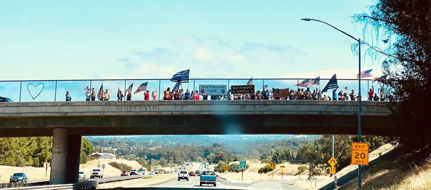 Wounded Deputy Dreyfus Receives a Warm Welcome Home