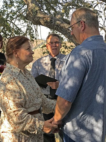 Dorothy and Aaron with Pastor Steve Calagna copy