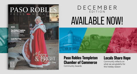 December Issue of Paso Robles Press Magazine Available Now!