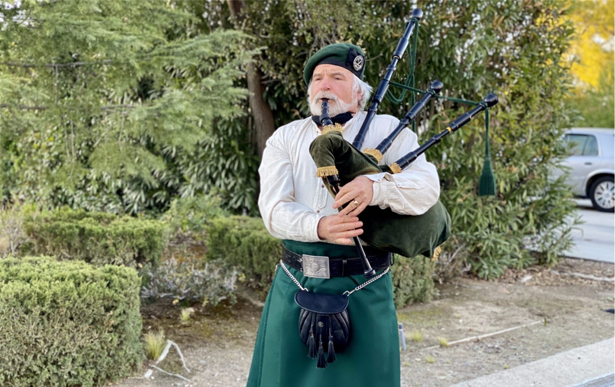 Former Paso Robles City Planner Celebrates St. Patrick's Day with Bagpipe Tour