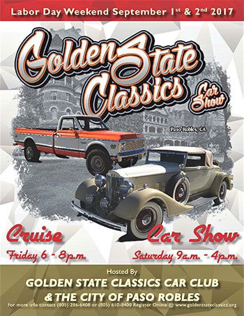 Golden State Car Show-- poster--2017