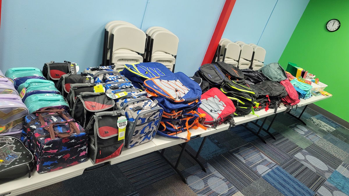 Hop's Bounce House of Atascadero Donates Over 100 Backpacks