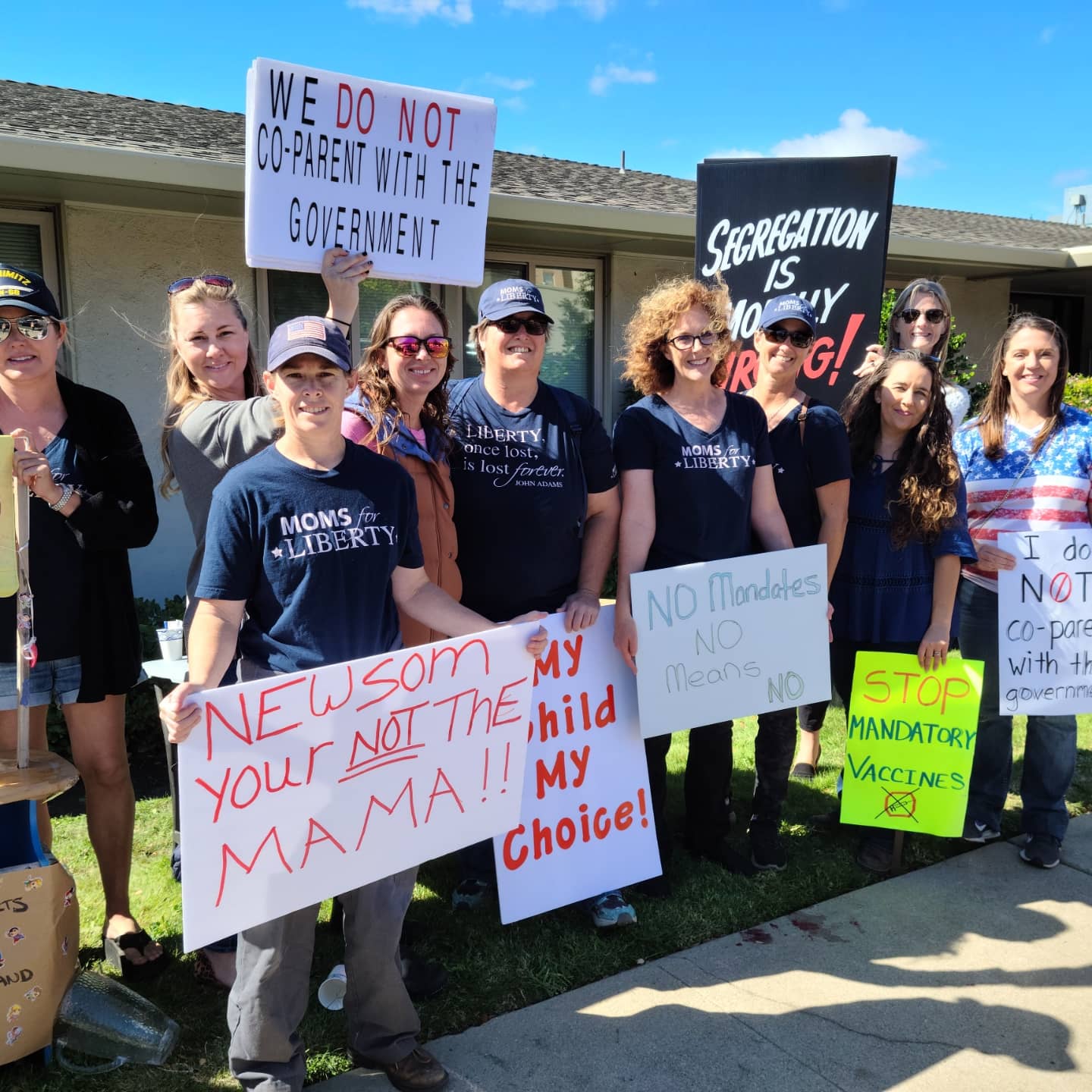 Over 250 Protest Student Vaccine Mandate at San Luis Obispo Health Department