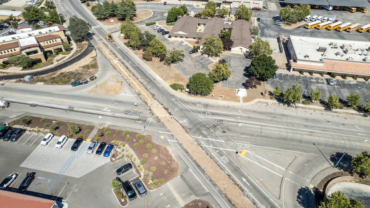 Progress of Golden Hill Roundabout Seen from Aerial Photo