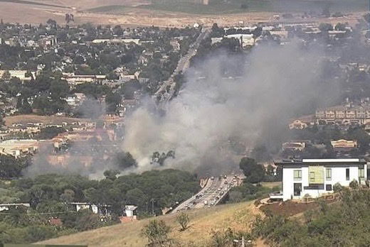 Vegetation Fire Contained in Salinas Riverbed Near Niblick Bridge
