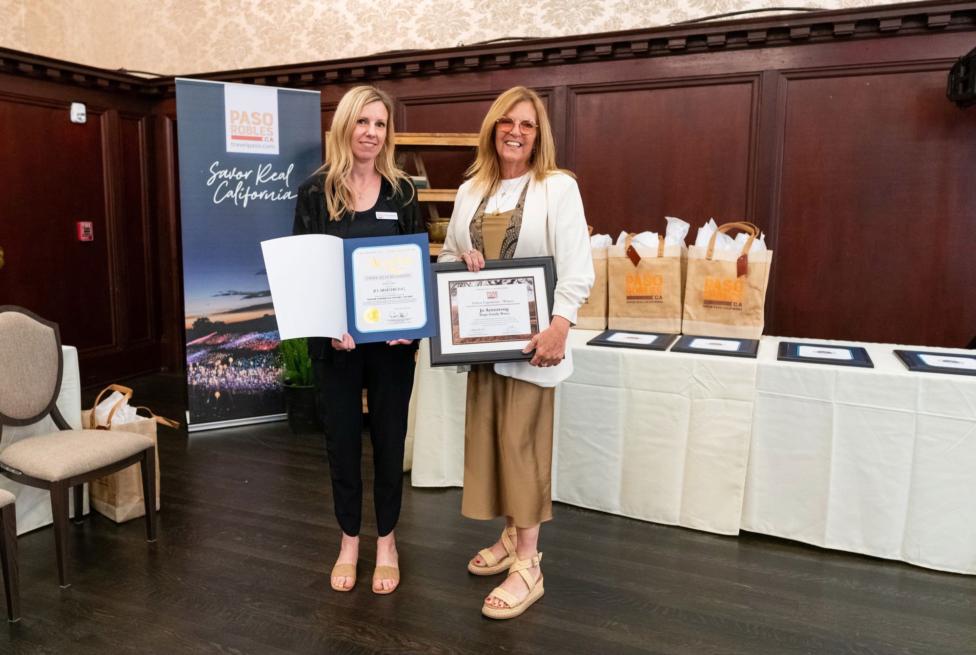Hope Family Wines’ Jo Armstrong honored with Visitor Experience Award