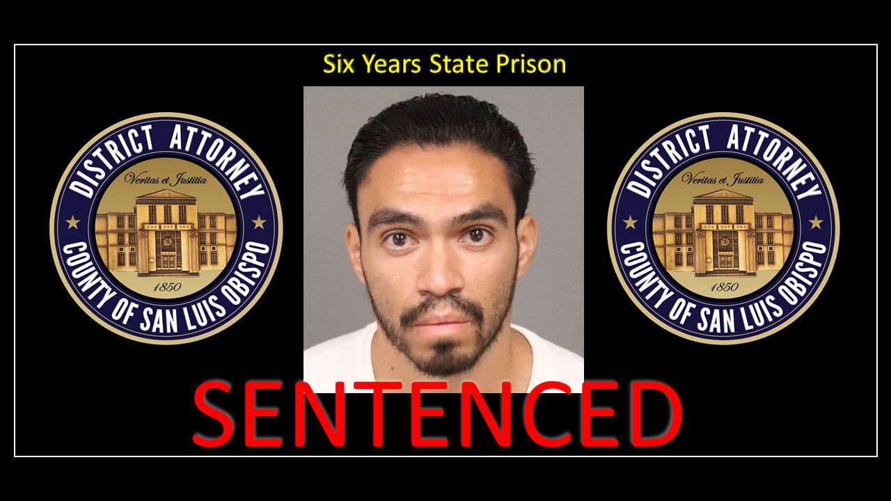 Paso Robles Man Sentenced for Raping Intoxicated Teenager
