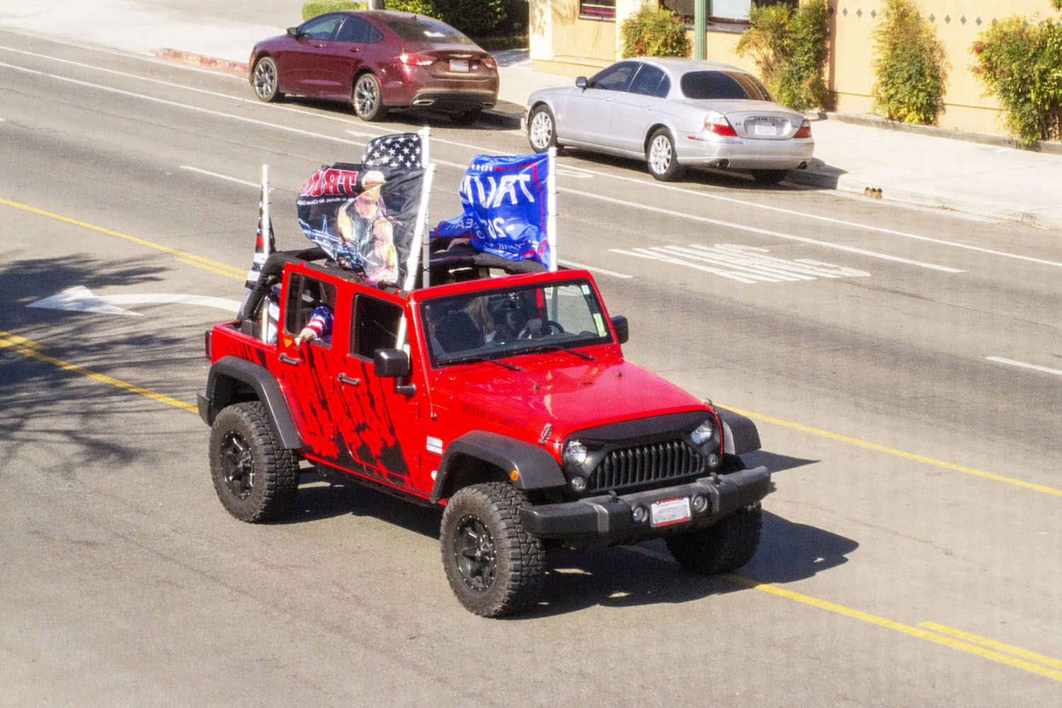 MAGA Drag the Interstate Rolls Through North County