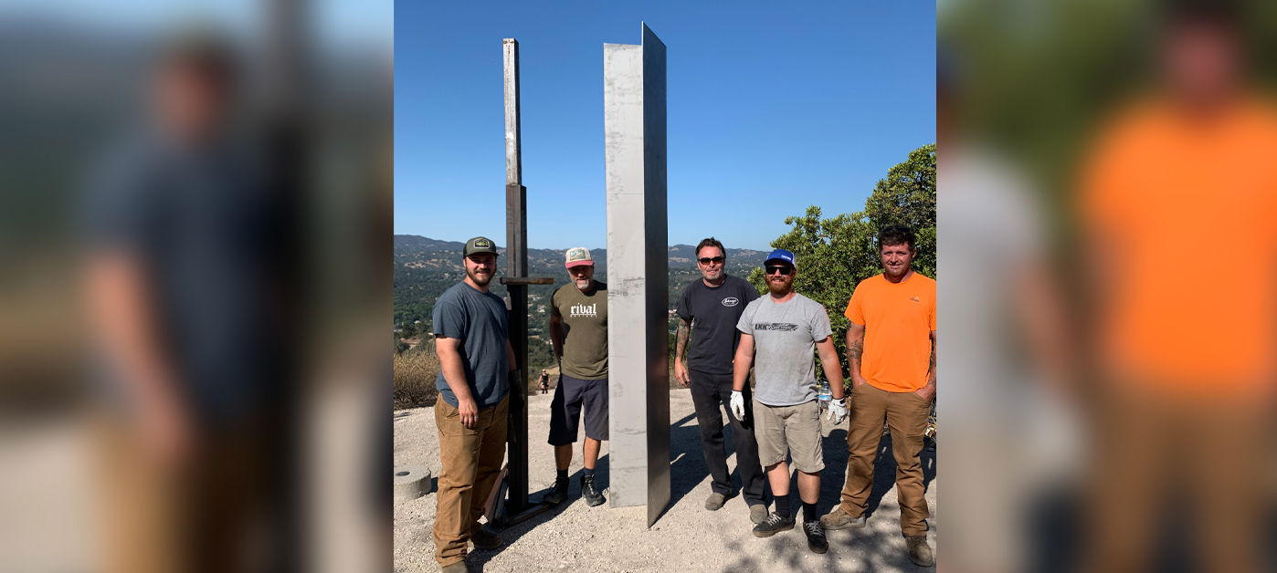 Atascadero Monolith Vandalized and Rebuilt