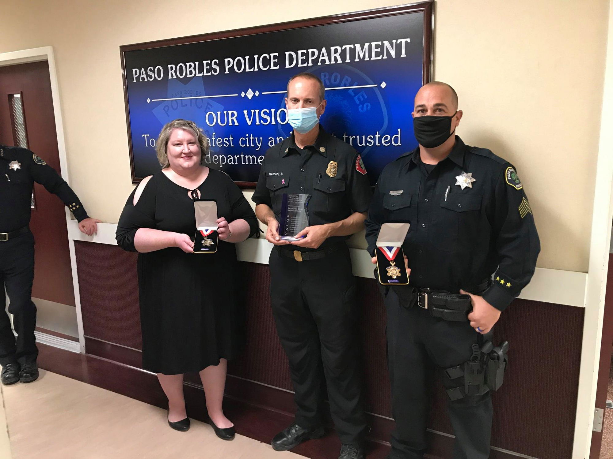 Paso Robles Police Chief Lewis Awards Medals of Valor