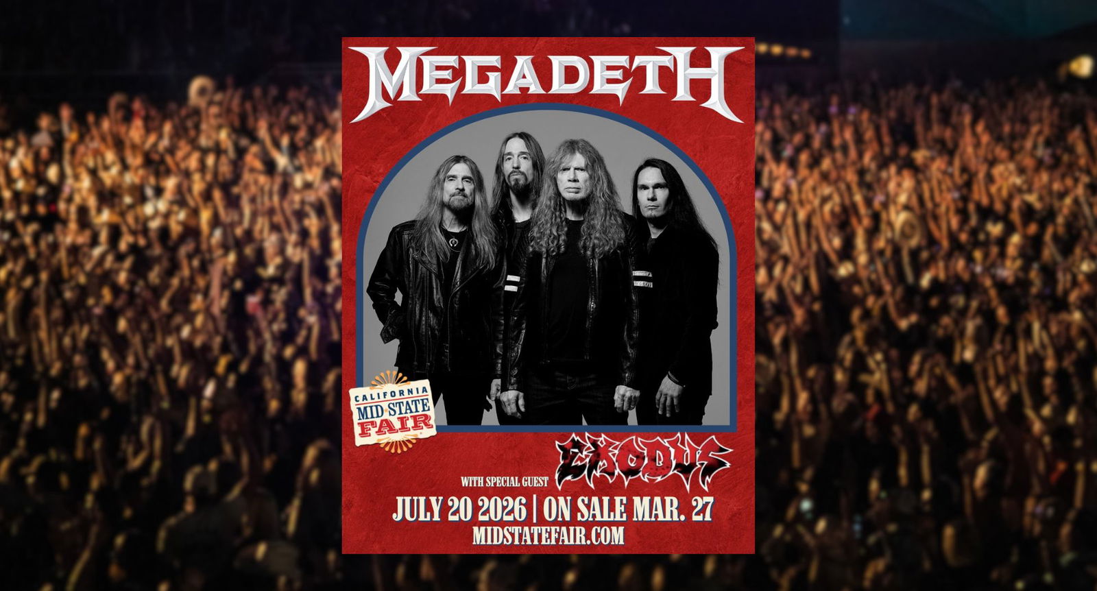Megadeth and Exodus to rock the California Mid-State Fair