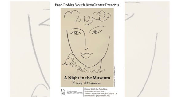 Paso Robles Youth Arts Center celebrates 25th anniversary with 'A Night in the Museum' Gala
